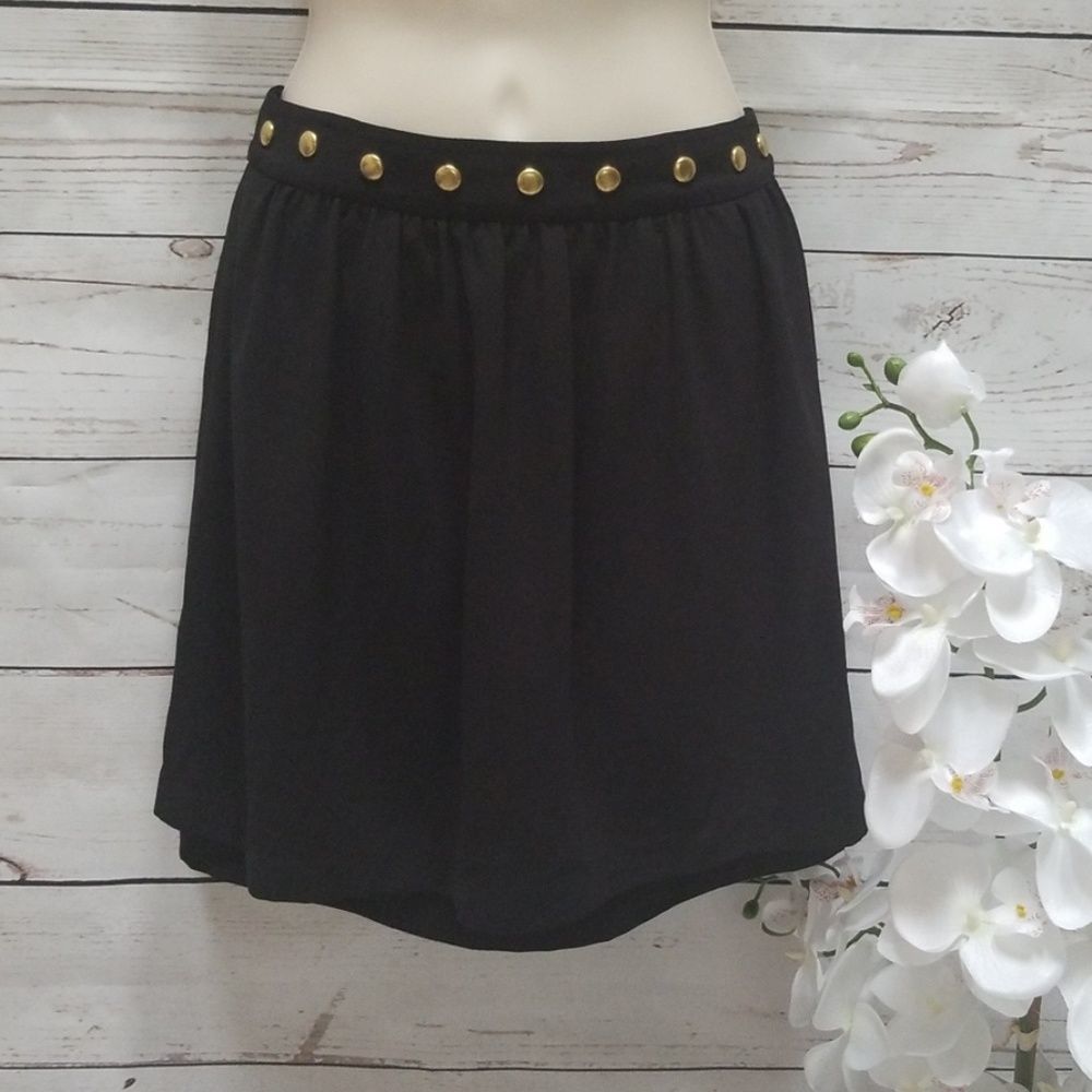 Rachel by Rachel Roy Black Flare Skirt